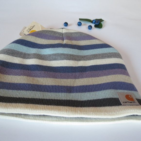 Carhartt Beanie Blueberry Stripes - Picture 3 of 6
